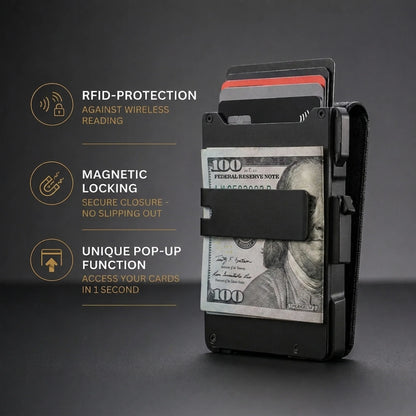Eddley MagVault® Minimalist Wallet - Maximum Capacity. Minimal Footprint.
