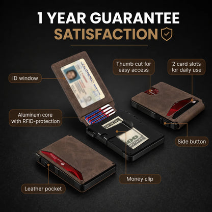 Eddley MagVault® Minimalist Wallet - Maximum Capacity. Minimal Footprint.