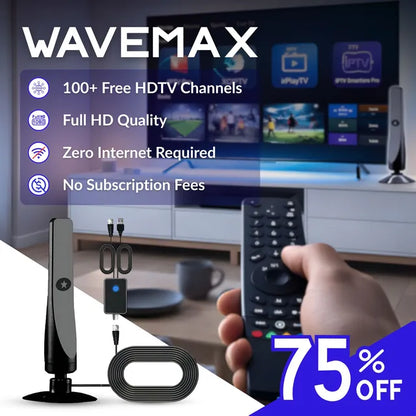 WaveMax - 100+ TV Channels, No Monthly Fees